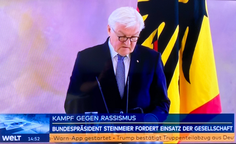 Steinmeier: “Rassismus in jeder Form ist ein Feind der Demokratie”